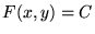 $F(x,y) = C$