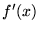 $f'(x)$