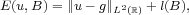 E(u,B)= ||u -g||L2(R)+ l(B),
