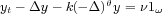              h
yt- Dy- k(-D) y =n1w  